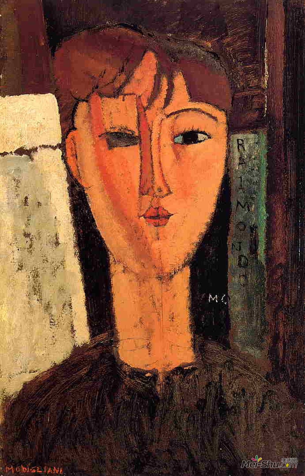 阿梅代奥·莫迪利亚尼(Amedeo Modigliani)高清作品《雷蒙多》