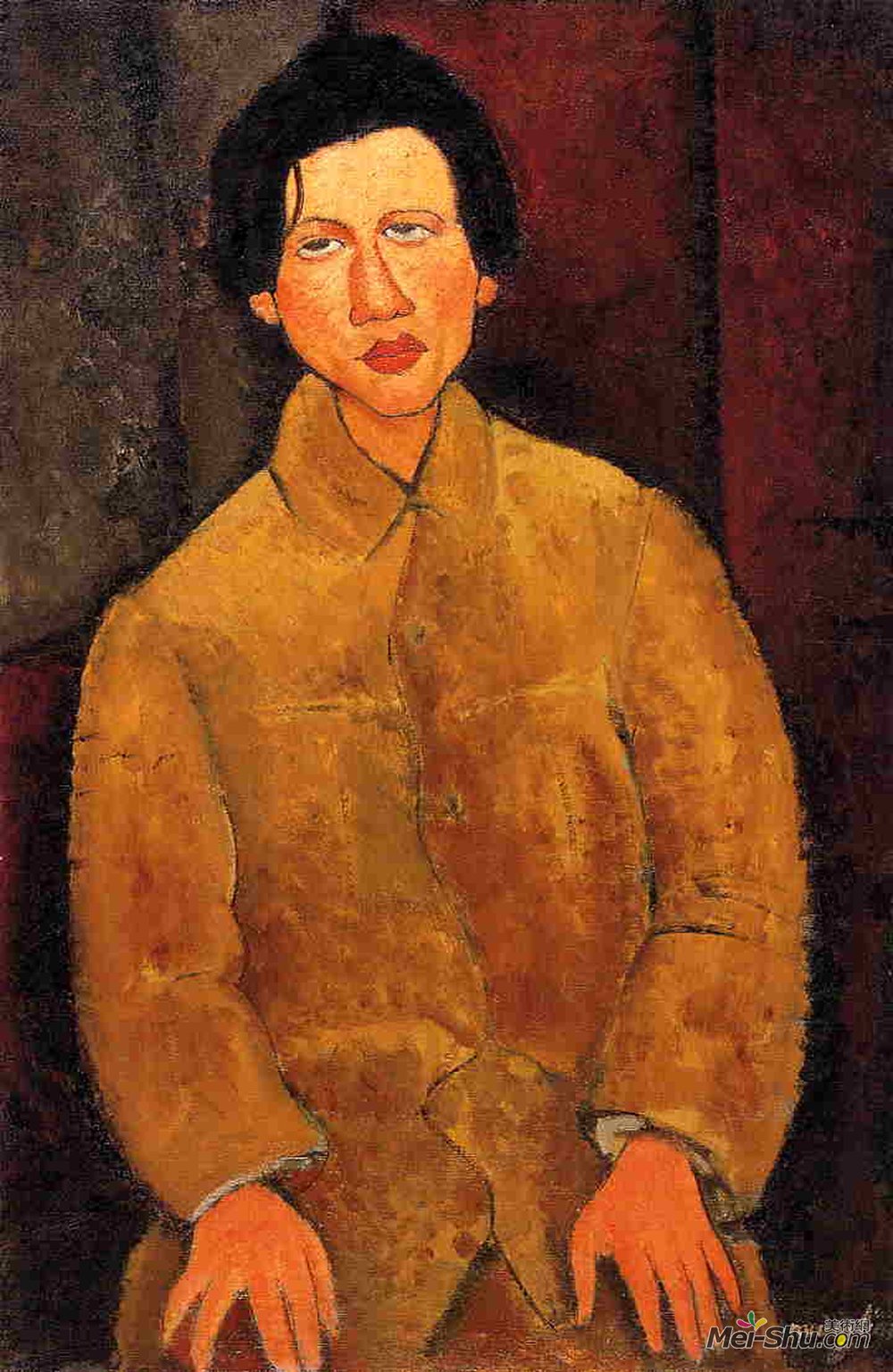 阿梅代奥·莫迪利亚尼(Amedeo Modigliani)高清作品《柴姆·苏丁》