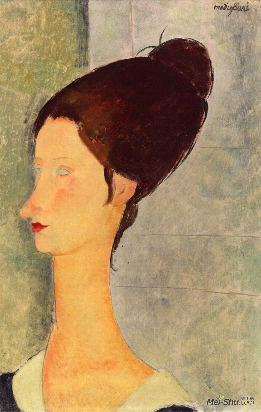 阿梅代奥·莫迪利亚尼(Amedeo Modigliani)高清作品《海布特》