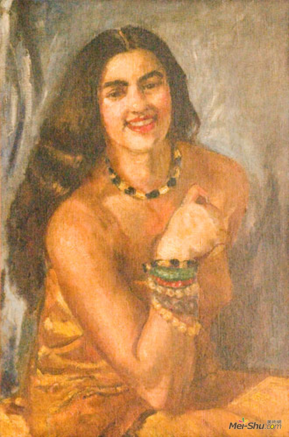 阿姆丽塔·谢尔吉尔(Amrita Sher-Gil)高清作品《自画像》