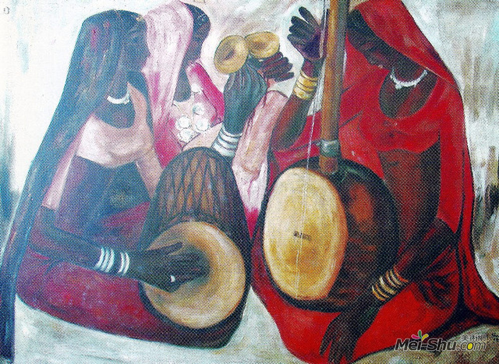 阿姆丽塔·谢尔吉尔(Amrita Sher-Gil)高清作品《未知标题》