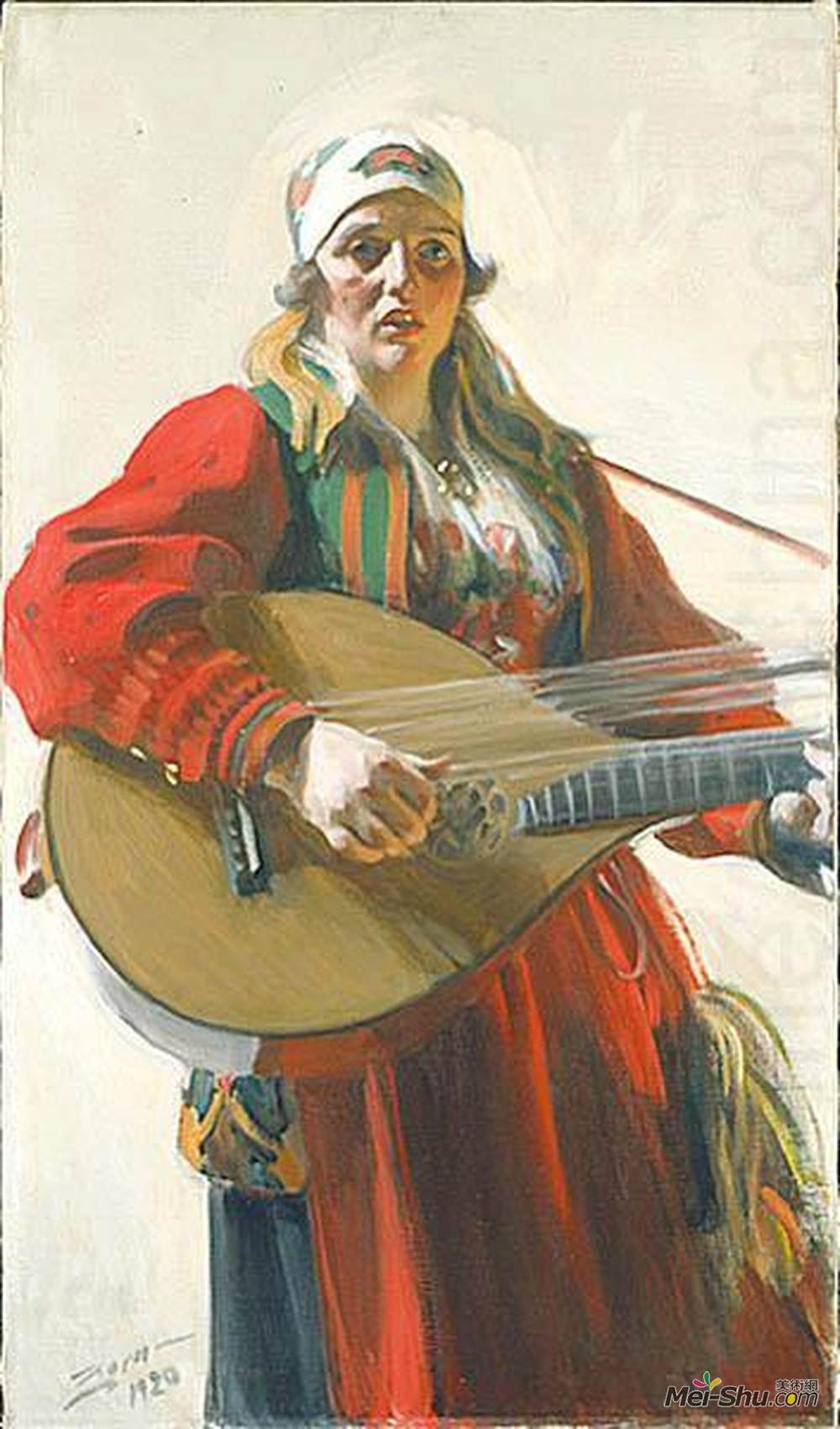 安德斯·左恩(Anders Zorn)高清作品《家庭曲调》