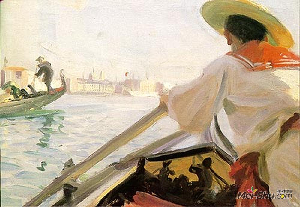 安德斯·左恩(Anders Zorn)高清作品《在我的敞篷车里》