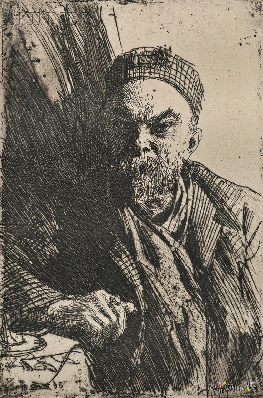 安德斯·左恩(Anders Zorn)高清作品《魏尔伦》