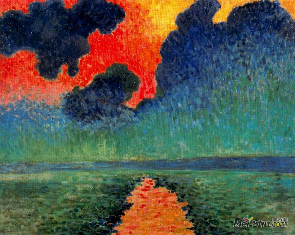 安德烈·德朗(Andre Derain)高清作品《太阳对伦敦水的影响》