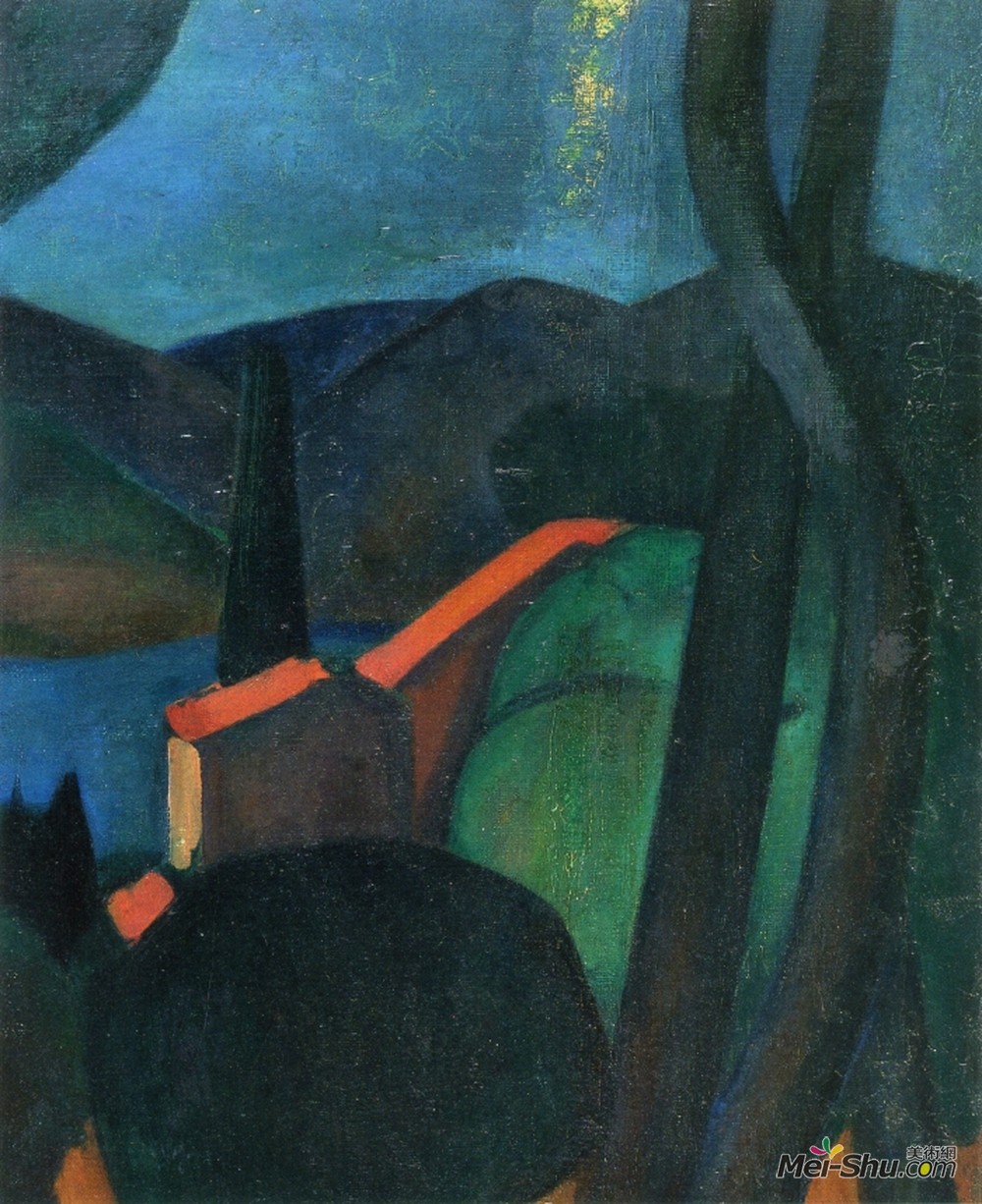 安德烈·德朗(Andre Derain)高清作品《马蒂格景观》