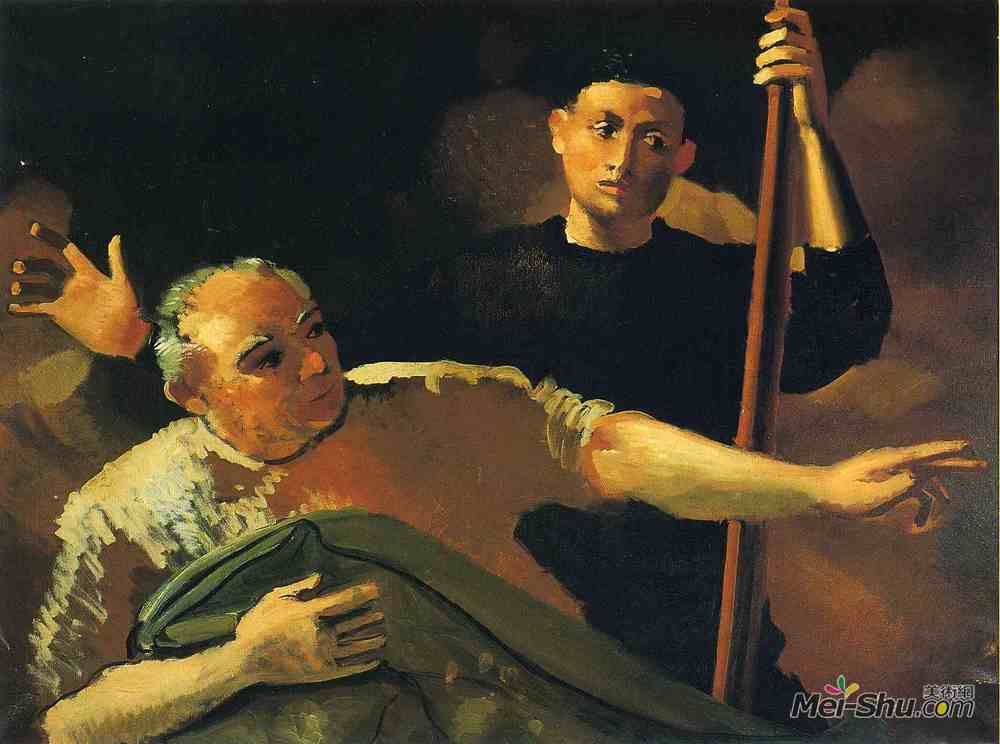 安德烈·德朗(Andre Derain)高清作品《两名男子》