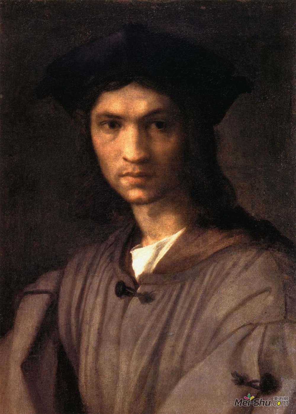 安德烈·德尔·萨托(Andrea del Sarto)高清作品《Portrait of Baccio Bandinelli》