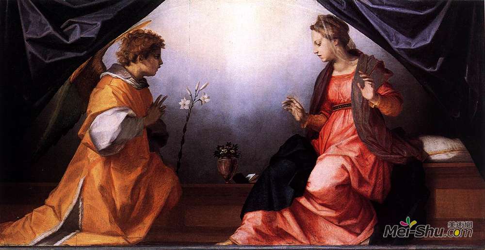 安德烈·德尔·萨托(Andrea del Sarto)高清作品《报喜》