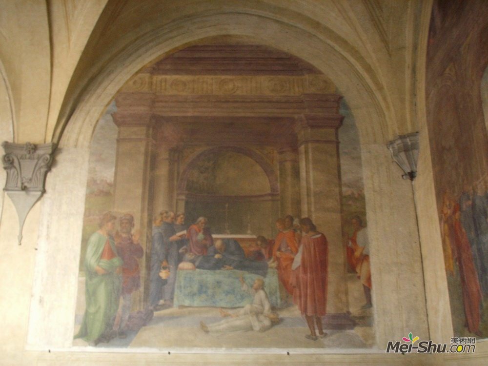 安德烈·德尔·萨托(Andrea del Sarto)高清作品《圣菲利波尸体的复活》