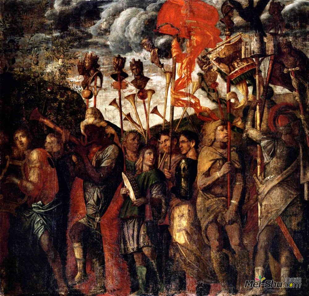 安德烈亚·曼特尼亚(Andrea Mantegna)高清作品《音乐家与传教士》