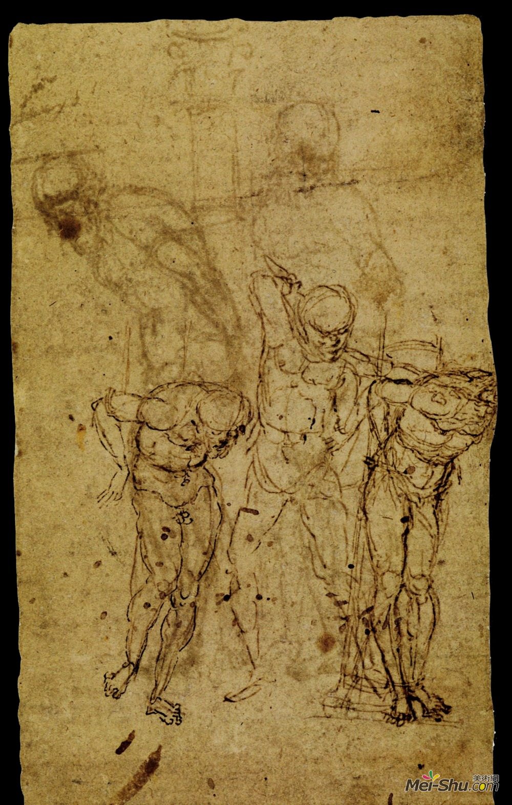 安德烈亚·曼特尼亚(Andrea Mantegna)高清作品《鞭笞研究》