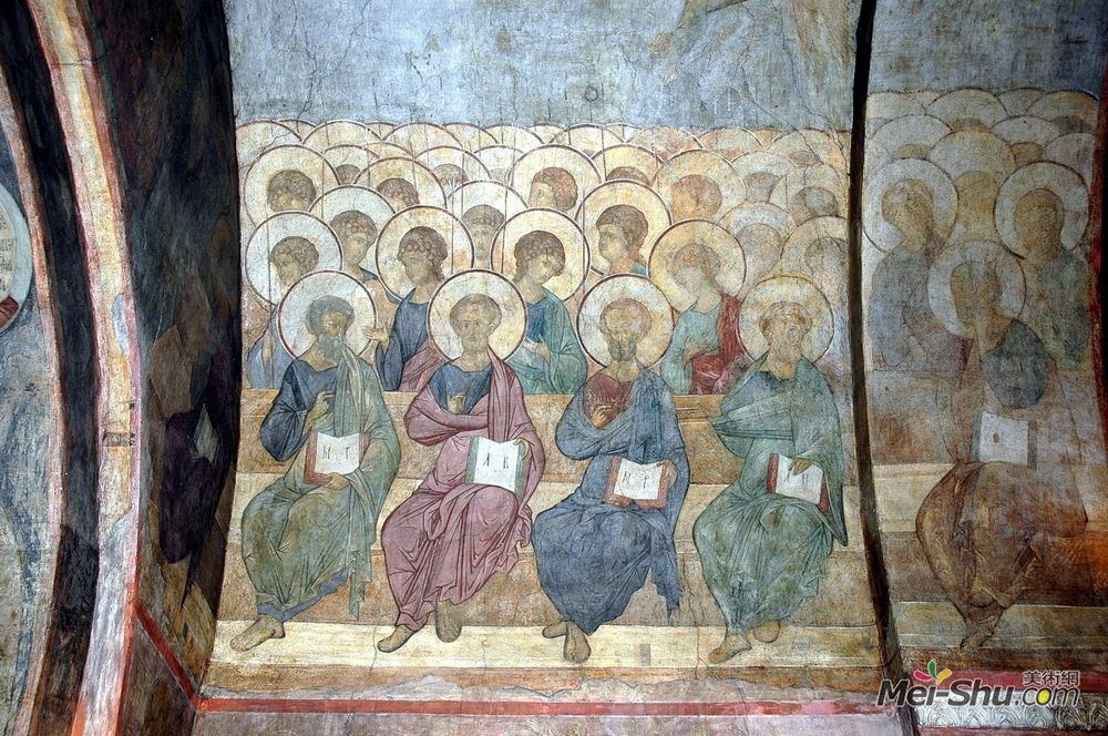 安德烈·鲁布列夫(Andrei Rublev)高清作品《最后的审判：天使和使徒》