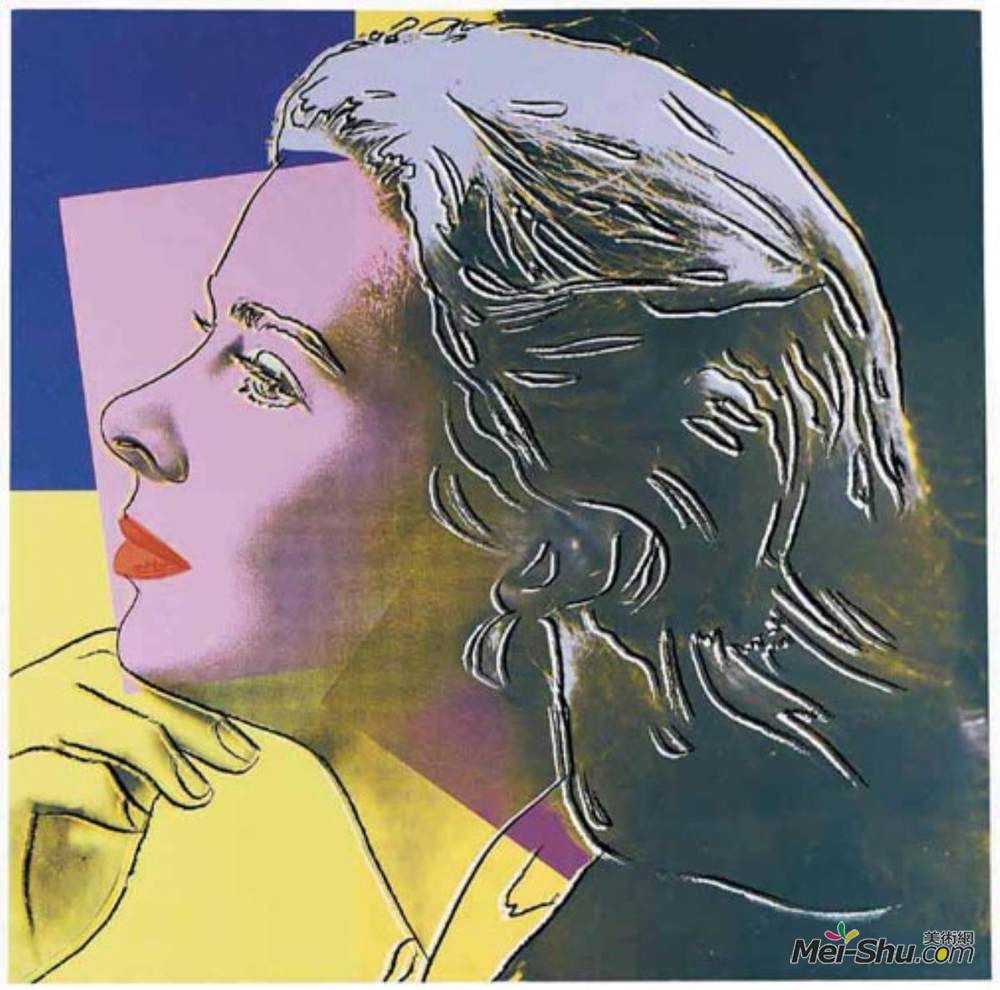 安迪·沃霍尔(Andy Warhol)高清作品《Ingrid Bergman (as Herself)》