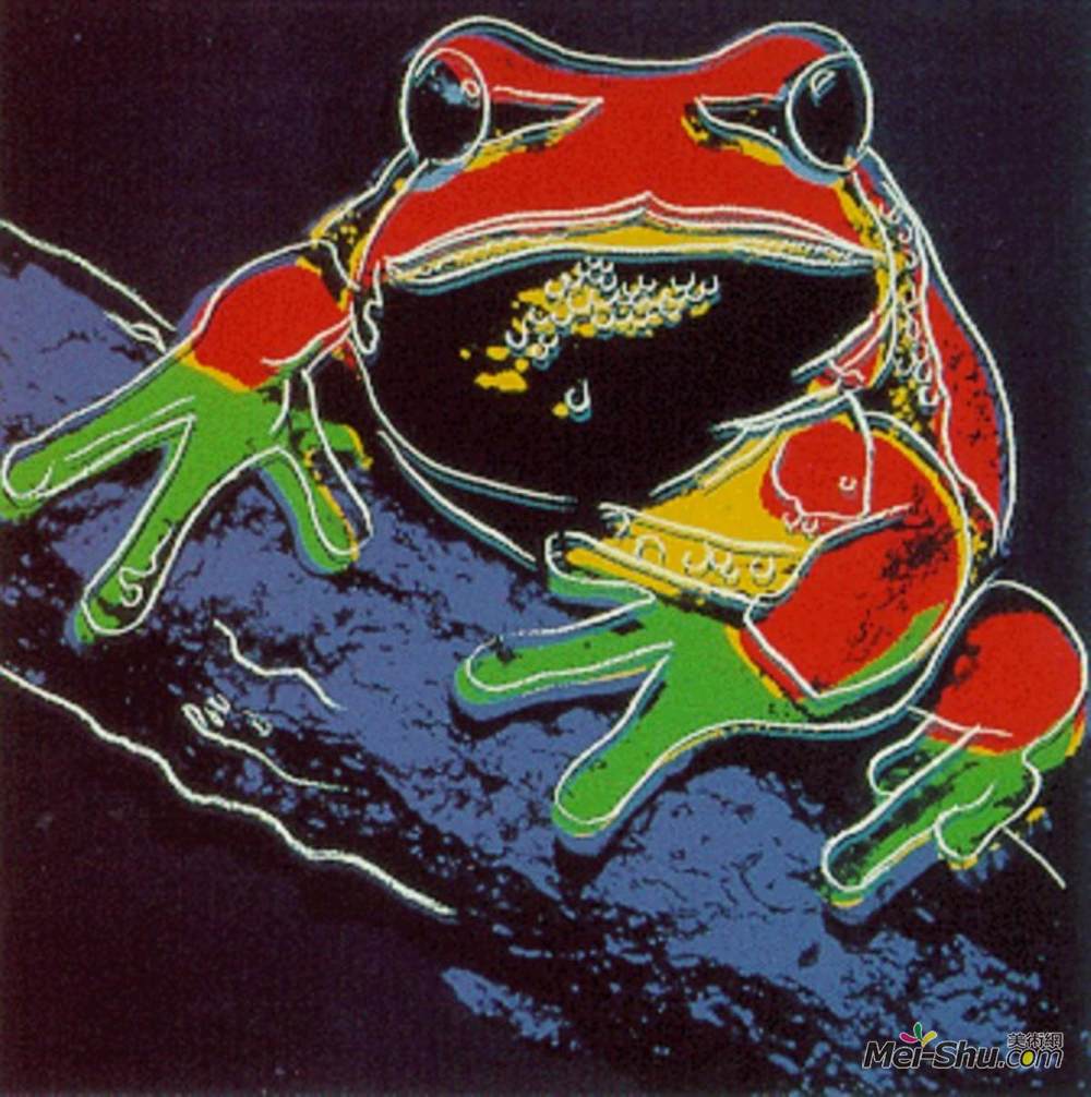 安迪·沃霍尔(Andy Warhol)高清作品《Pine Barren Tree Frog II.294 (From Endangered Species Suite)》