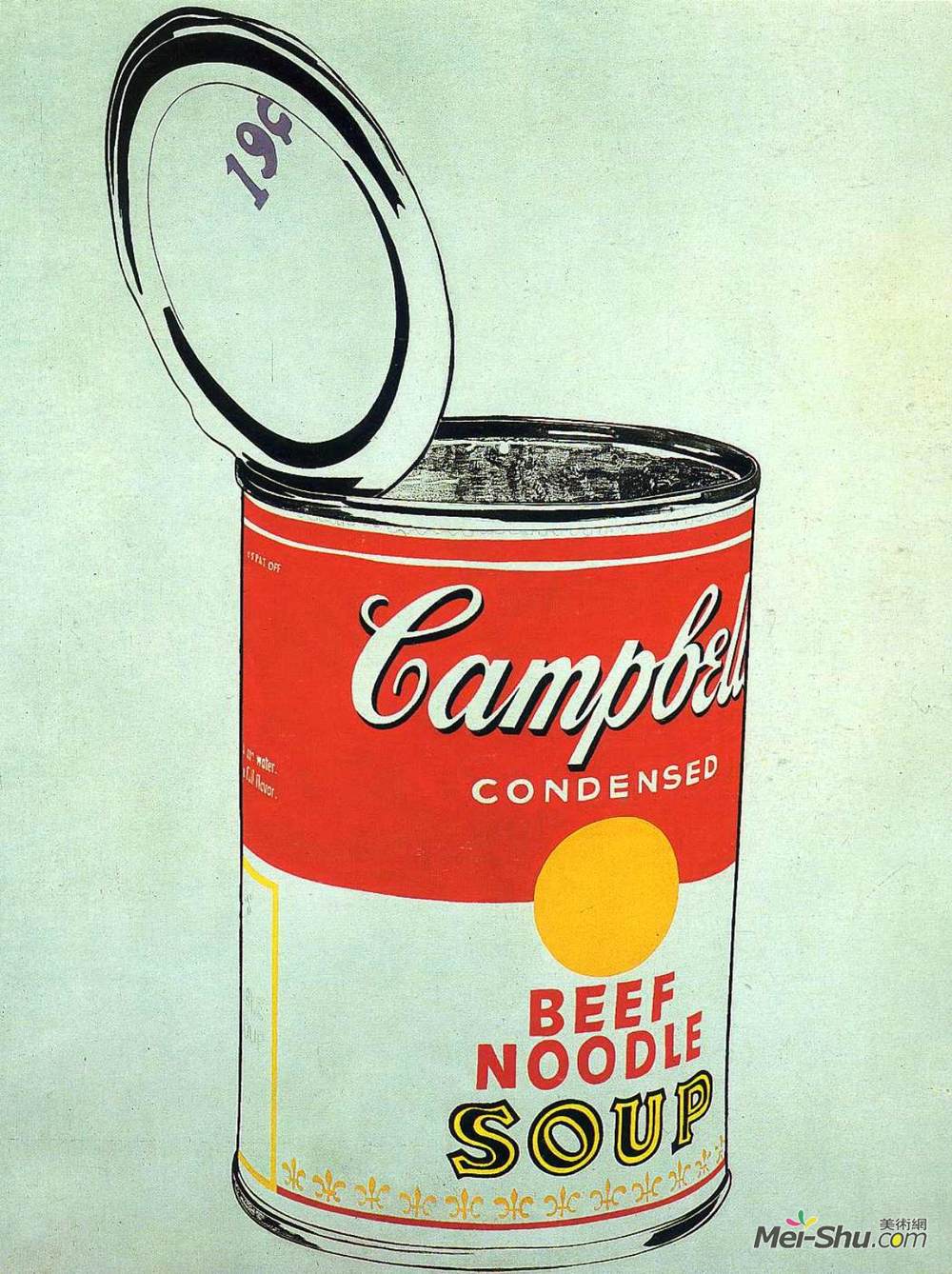 安迪·沃霍尔(Andy Warhol)高清作品《Big Campbell's Soup Can 19c (Beef Noodle)》