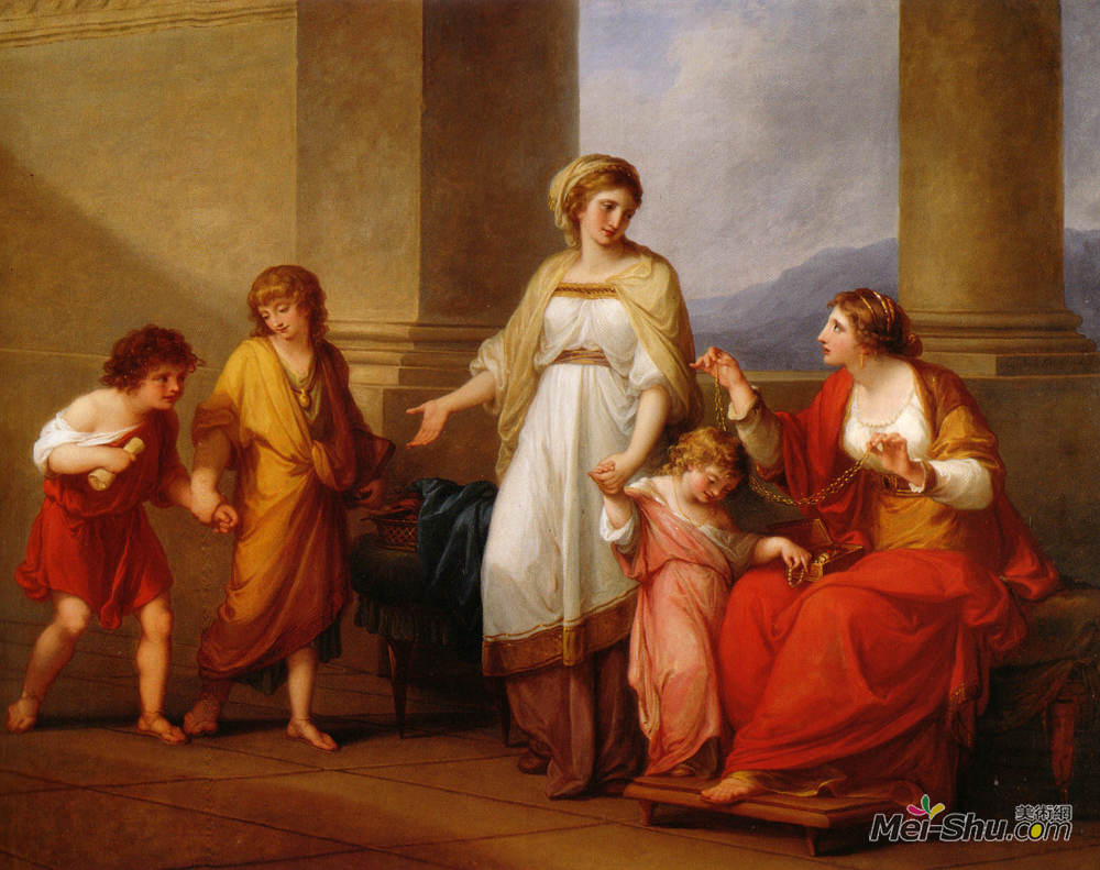 安吉莉卡·考夫曼(Angelica Kauffman)高清作品《非洲科妮莉亚》