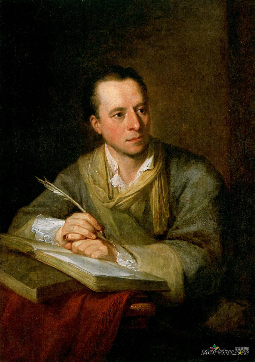 安吉莉卡·考夫曼(Angelica Kauffman)高清作品《约翰乔基姆温克尔曼画像》