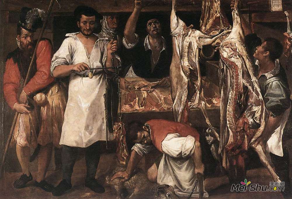 安尼巴尔·卡拉奇(Annibale Carracci)高清作品《肉店》
