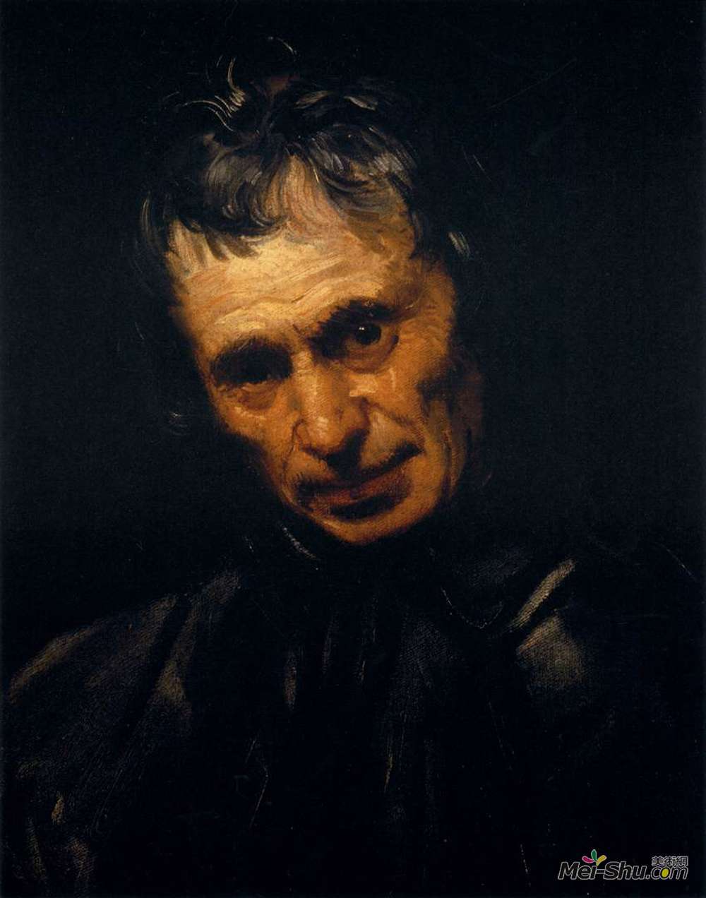安尼巴尔·卡拉奇(Annibale Carracci)高清作品《男人的头颅》