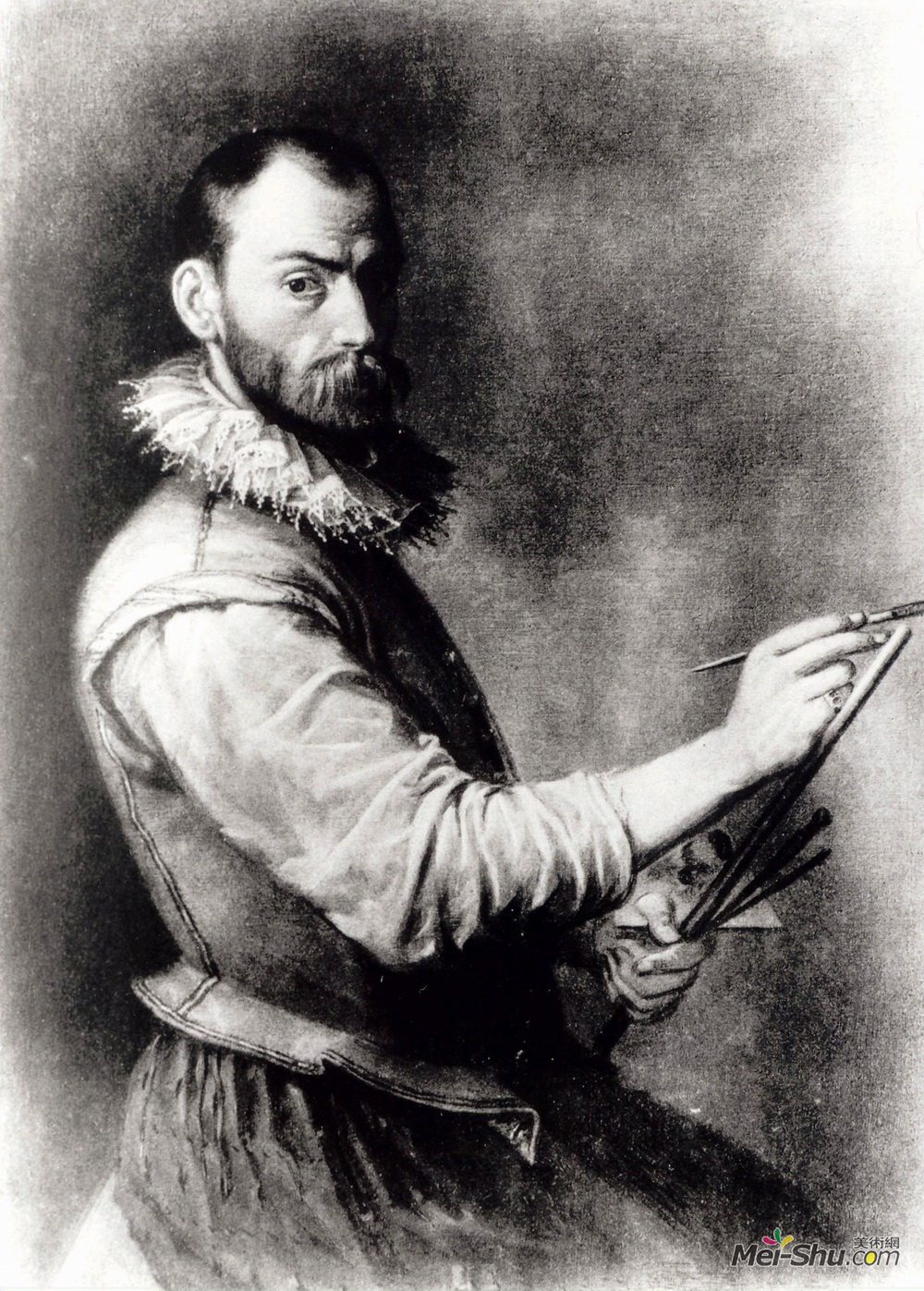 安尼巴尔·卡拉奇(Annibale Carracci)高清作品《自画像》