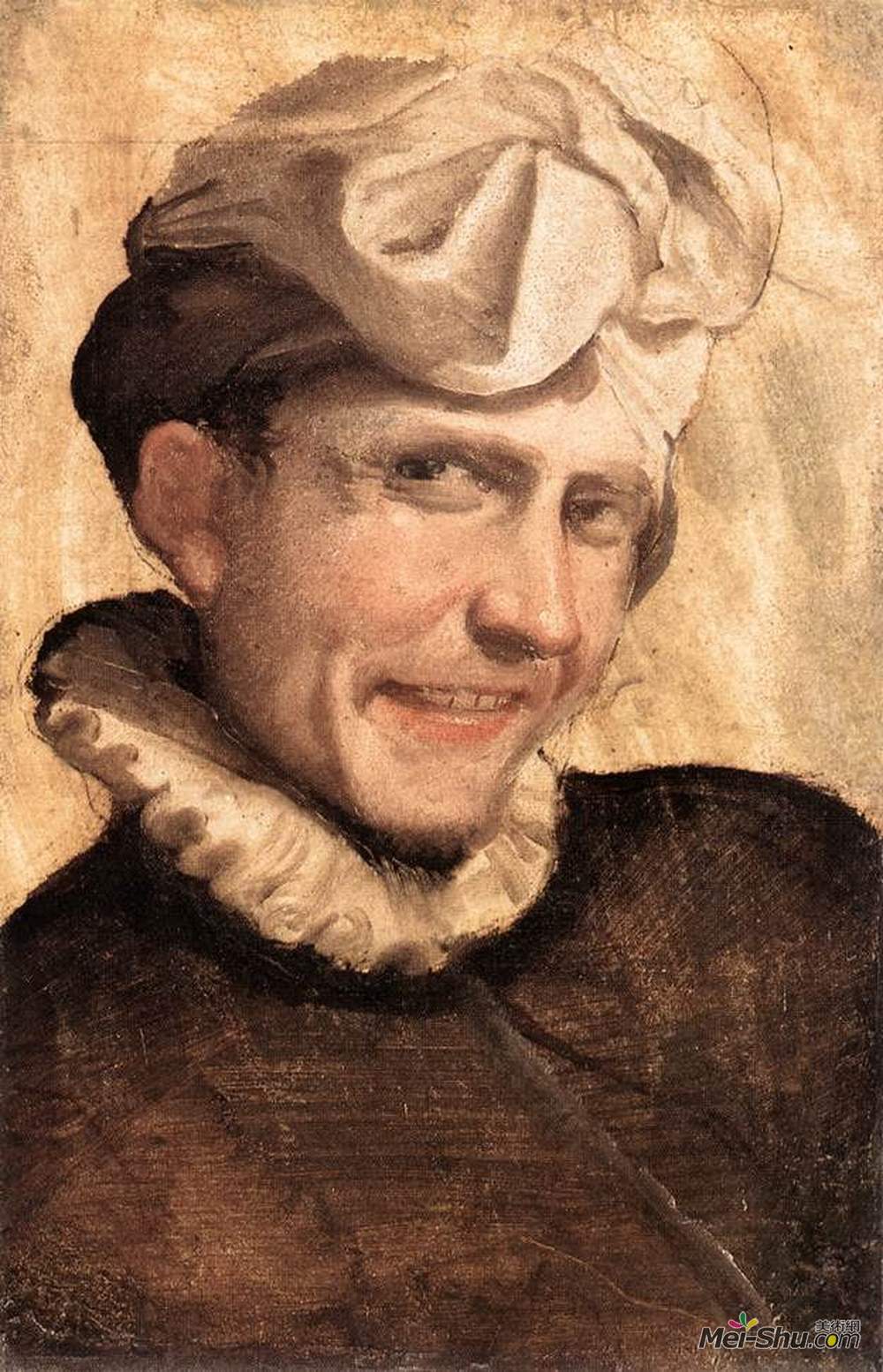 安尼巴尔·卡拉奇(Annibale Carracci)高清作品《笑的青春》