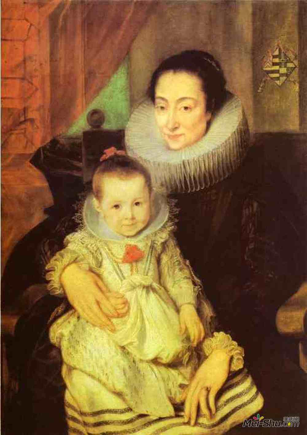 with their child 艺术家:安东尼·凡·戴克 风格:巴洛克 类型:肖像