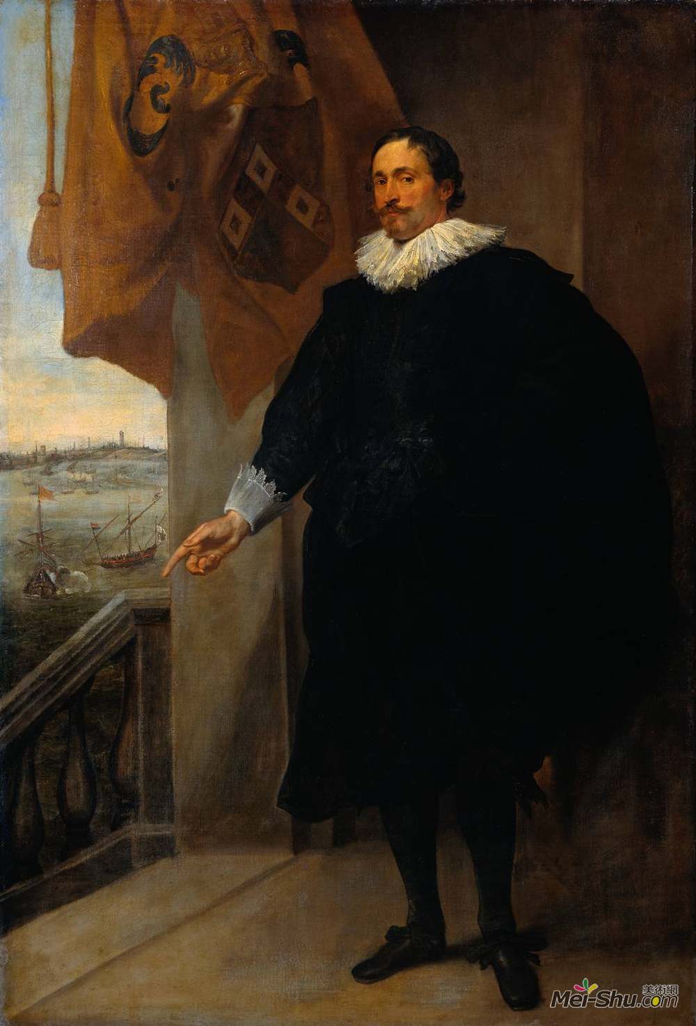 安东尼·凡·戴克(Anthony van Dyck)高清作品《Nicolaes van der Borght, Merchant of Antwerp》