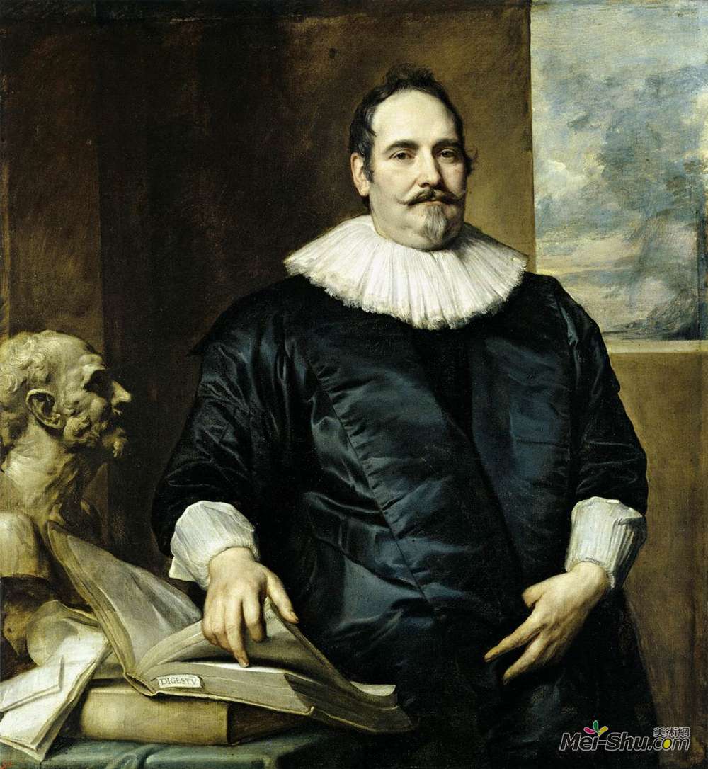 安东尼·凡·戴克(Anthony van Dyck)高清作品《Portrait of Justus van Meerstraeten》