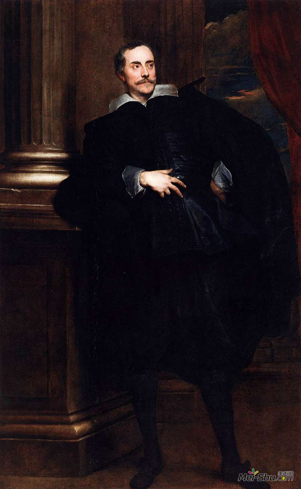 安东尼·凡·戴克(Anthony van Dyck)高清作品《Portrait of Marcello Durazzo》