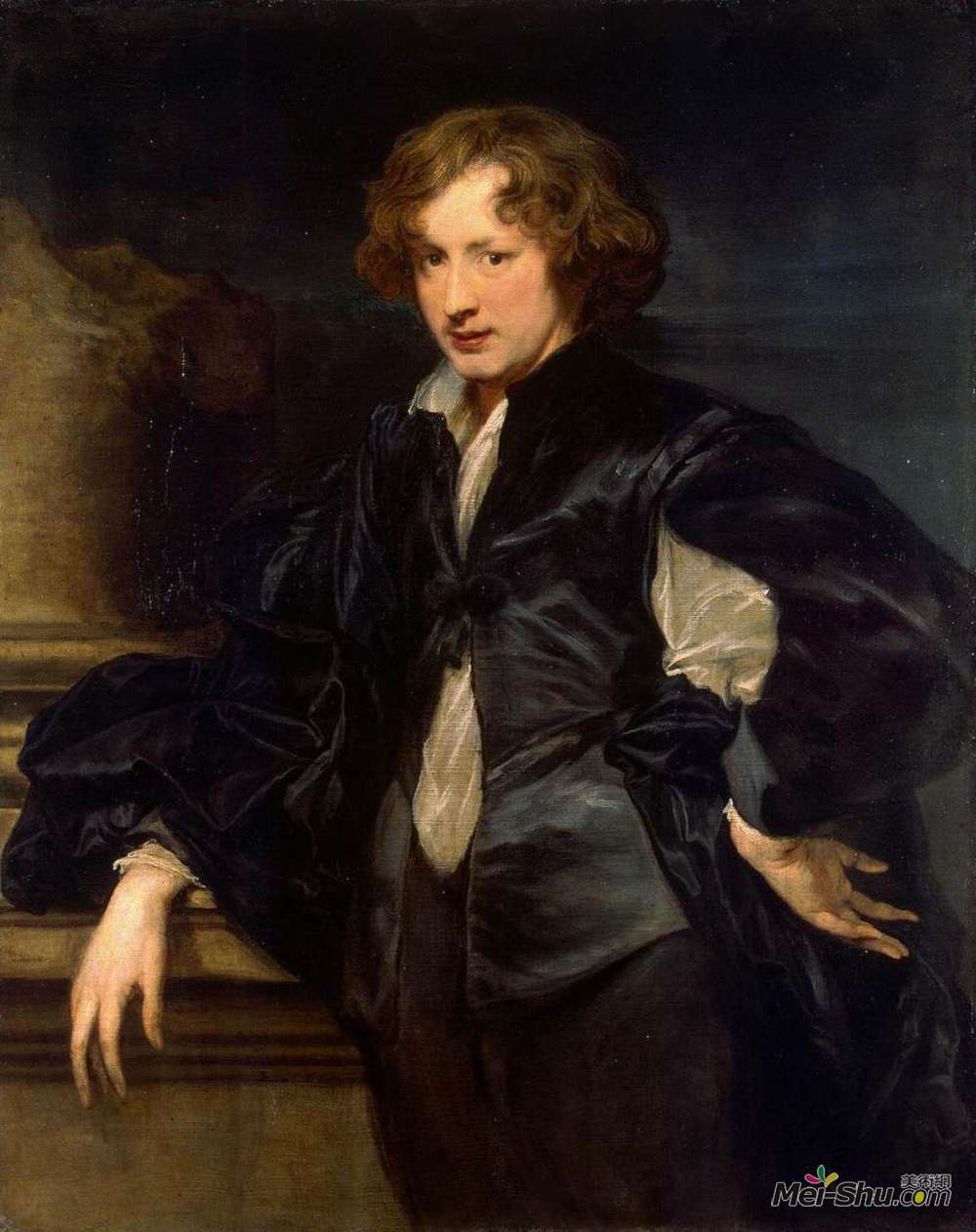 《自画像》安东尼·凡·戴克(anthony van dyck)高清作品欣赏