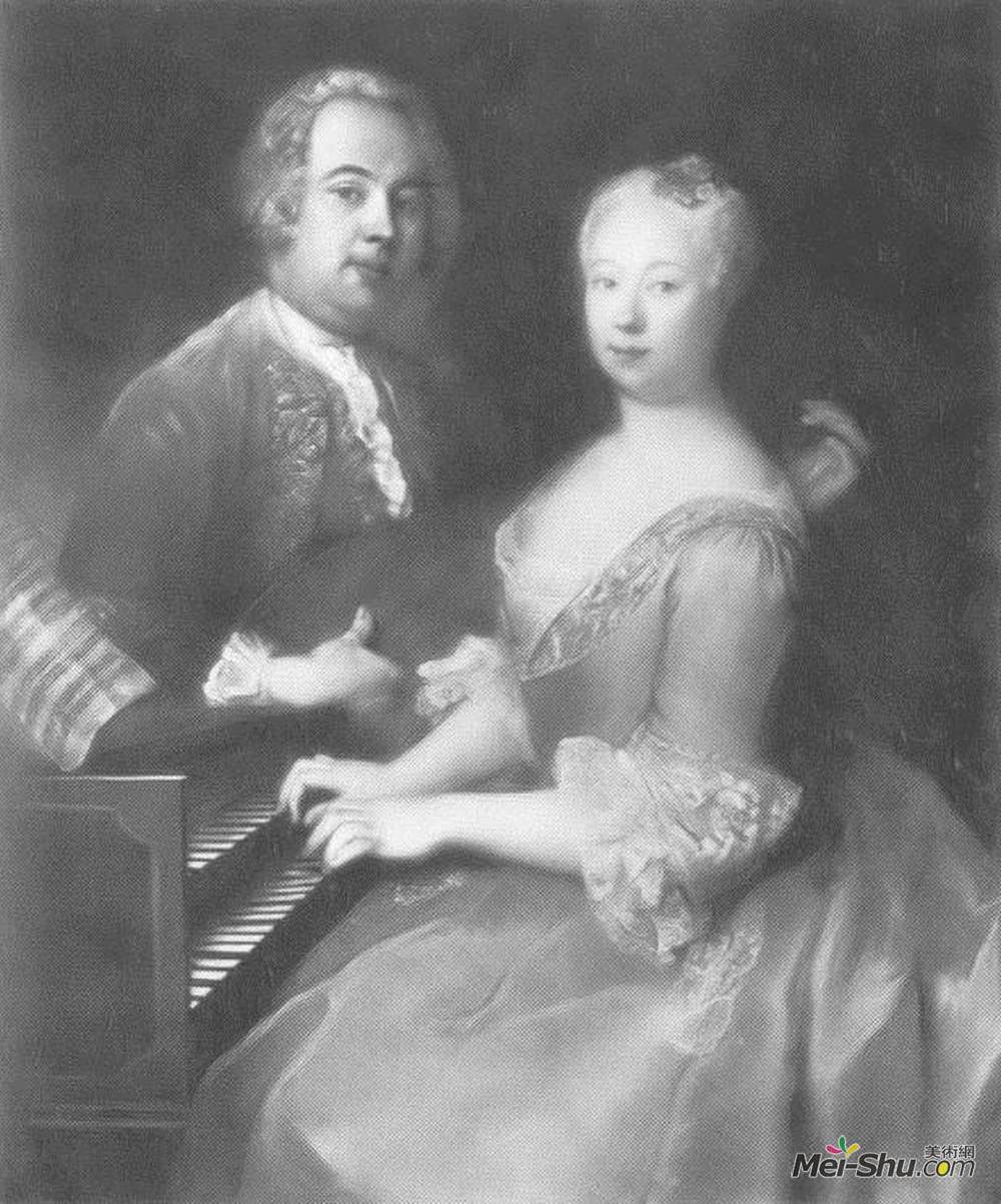 安托·内佩斯(Antoine Pesne)高清作品《卡尔·海因里希·格劳恩》