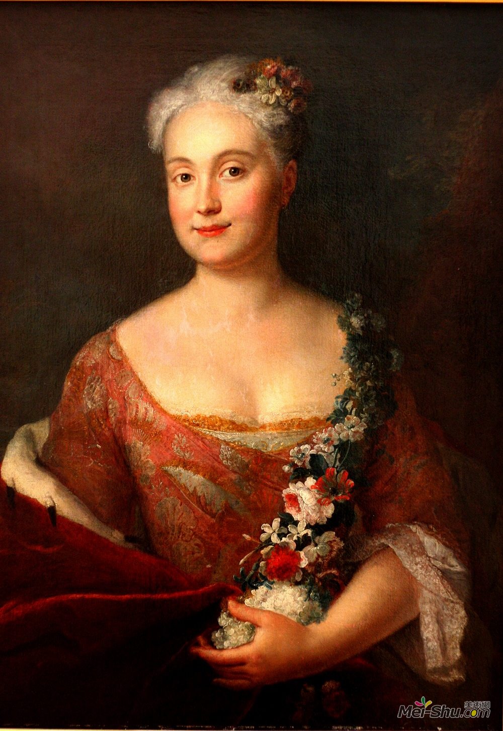 安托·内佩斯(Antoine Pesne)高清作品《Countess Friederike von Ansbach》