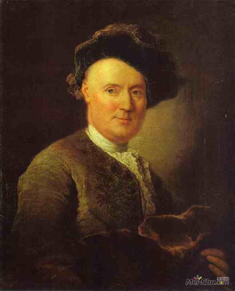 安托·内佩斯(Antoine Pesne)高清作品《男人肖像》