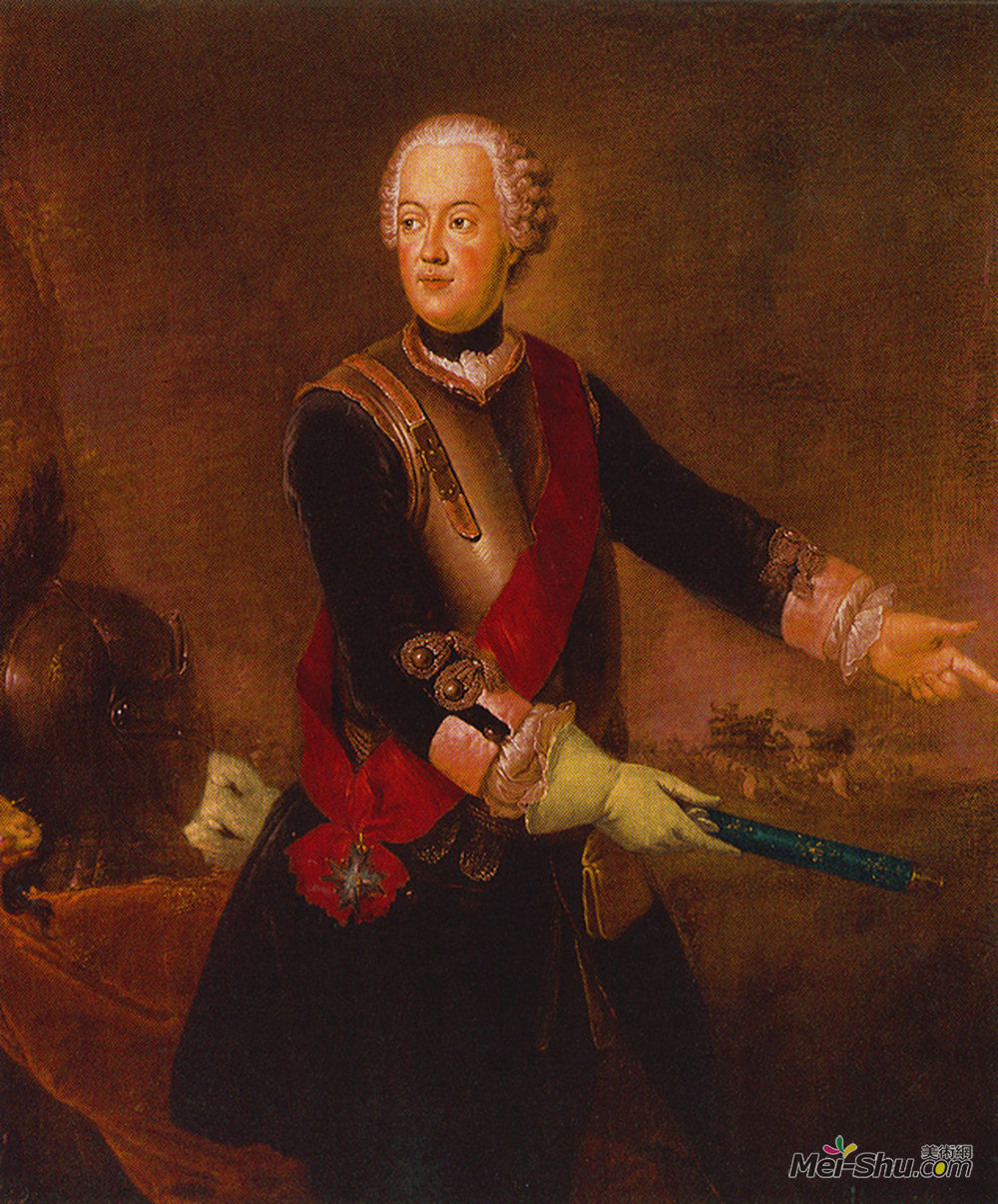 安托·内佩斯(Antoine Pesne)高清作品《普鲁士王子奥古斯都威廉》