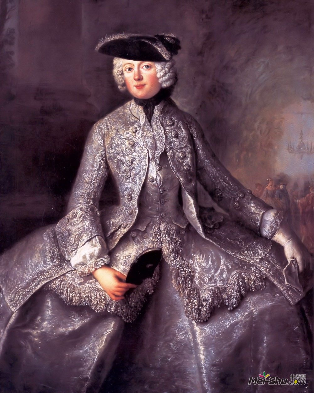 安托·内佩斯(Antoine Pesne)高清作品《普鲁士公主阿马利娅》