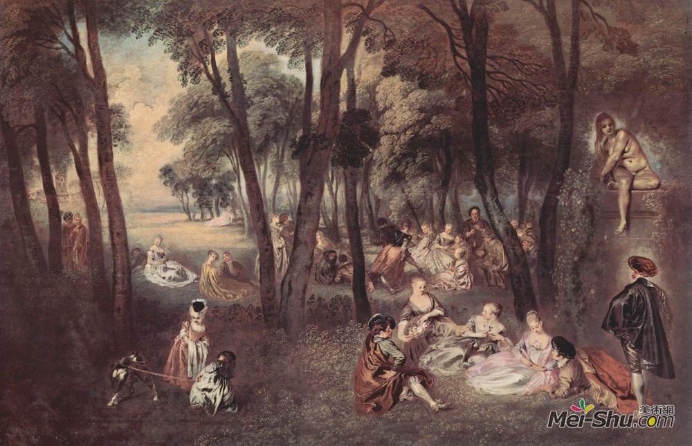 让·安东尼·华多(Antoine Watteau)高清作品《娱乐农村》