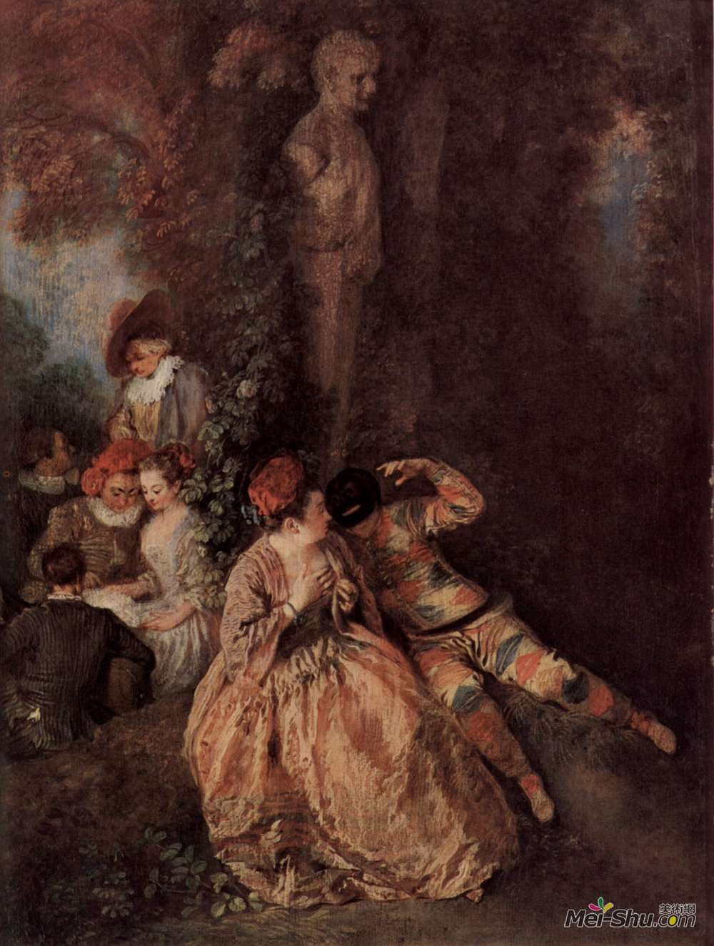 让·安东尼·华多(Antoine Watteau)高清作品《哈勒金》
