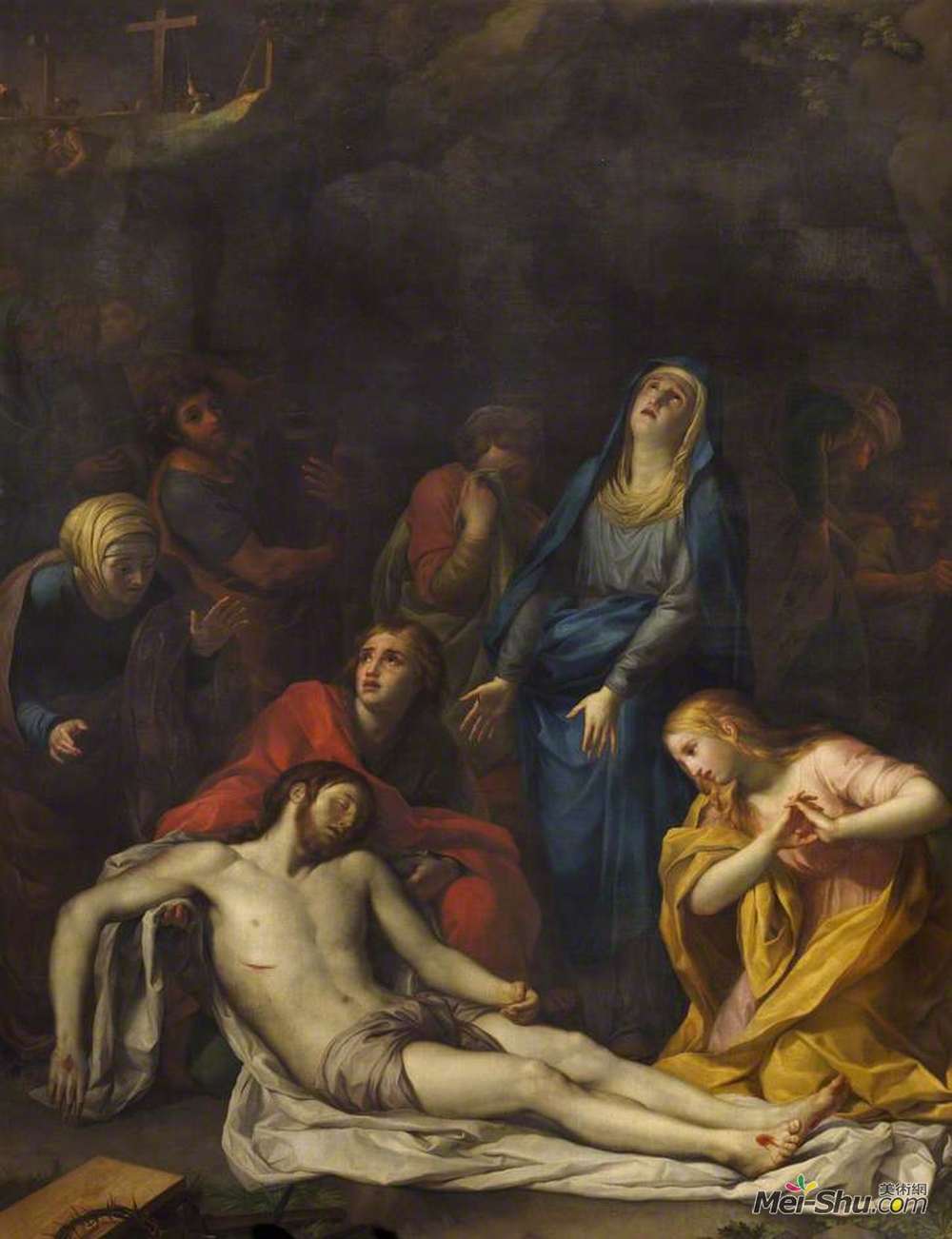 安东·拉斐尔·门斯(Anton Raphael Mengs)高清作品《来自十字架的血统》