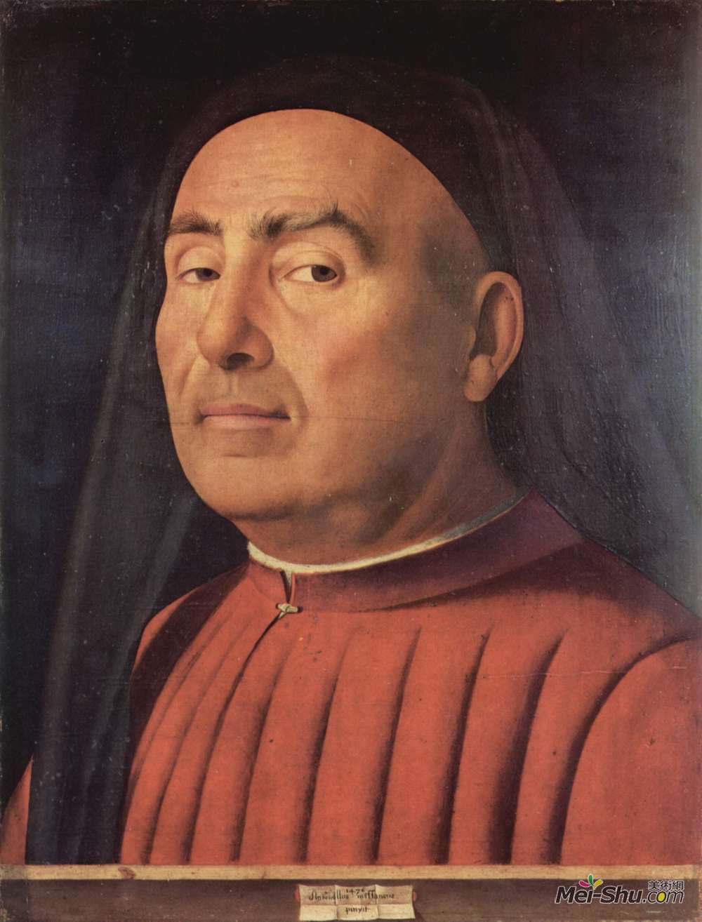 安东内洛·德·梅西纳(Antonello da Messina)高清作品《Portrait of a Man (Trivulzio portrait)》