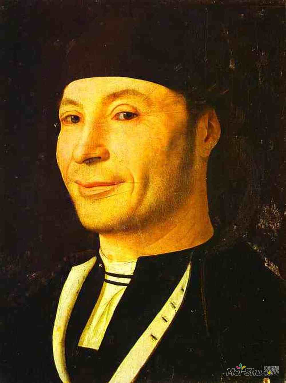 安东内洛·德·梅西纳(Antonello da Messina)高清作品《一个陌生男人的肖像》