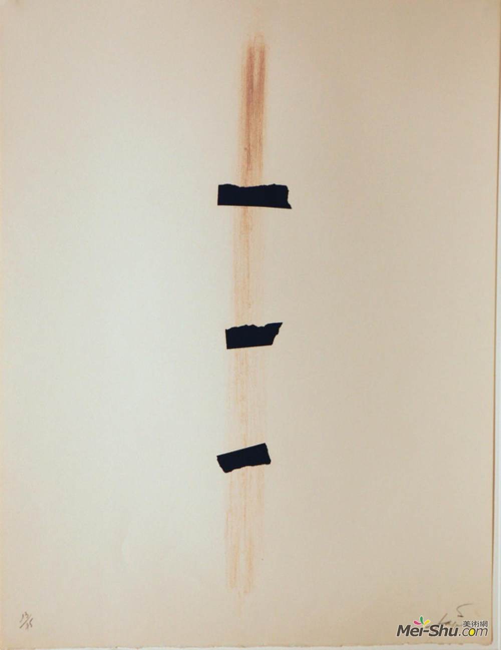 安东尼·塔皮埃斯(Antoni Tapies)高清作品《特洛伊斯黑奴》