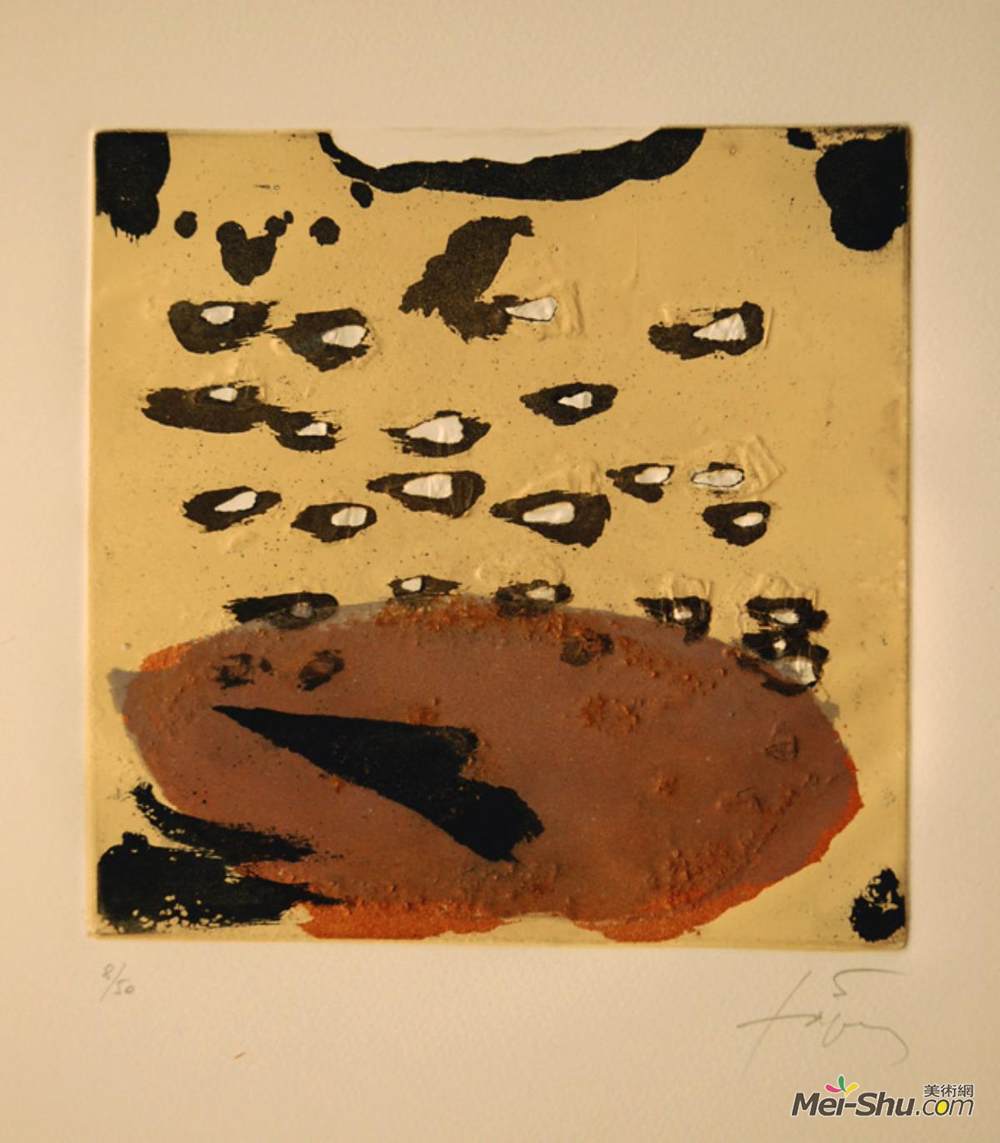 安东尼·塔皮埃斯(Antoni Tapies)高清作品《Repliquer II》