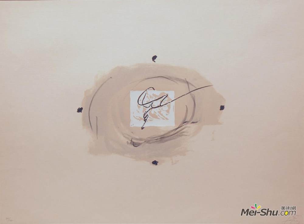 安东尼·塔皮埃斯(Antoni Tapies)高清作品《夜曲》