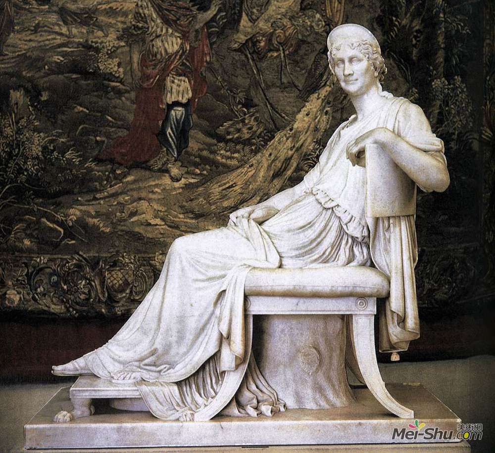 安东尼奥·卡诺瓦(Antonio Canova)高清作品《Letizia Ramolino Bonaparte》