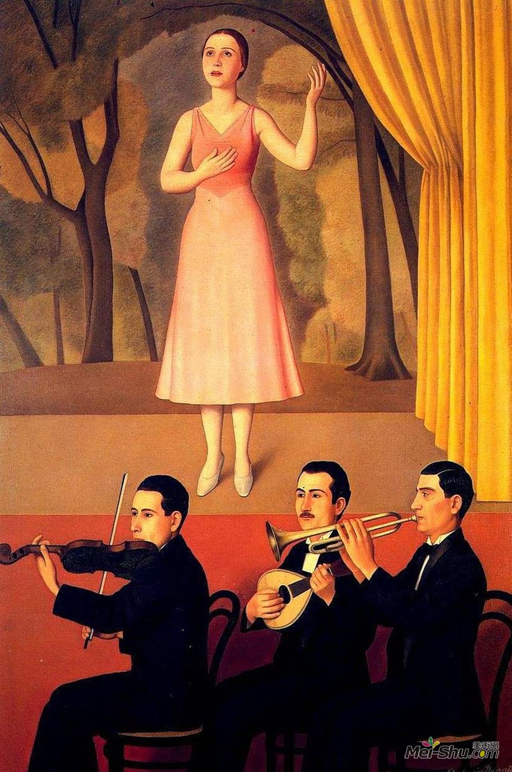 安东尼奥东希(Antonio Donghi)高清作品《运河地带》