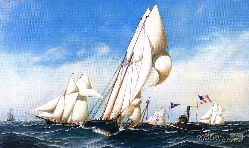 安东尼奥杰克布森(Antonio Jacobsen)高清作品《Rounding the Mark, NYCC Regatta》