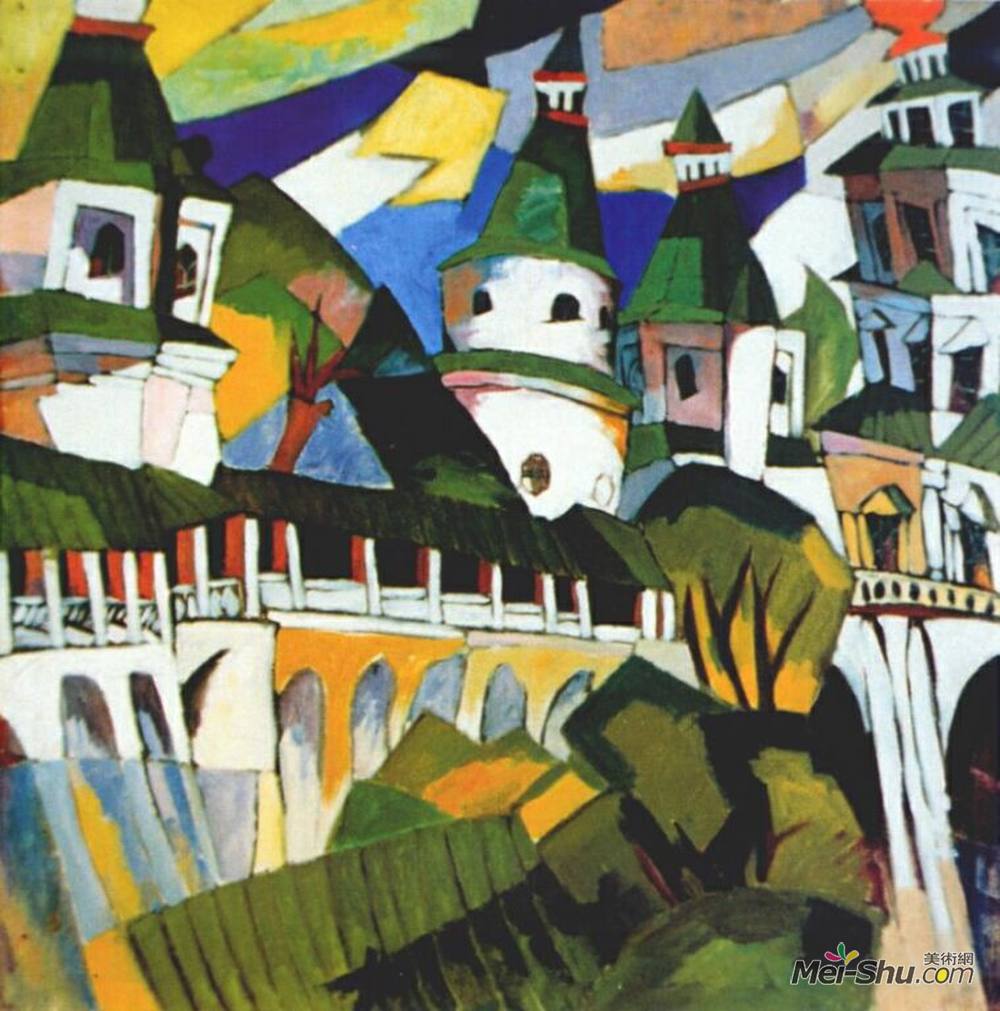 阿里斯塔克伦登洛夫(Aristarkh Lentulov)高清作品《教堂》