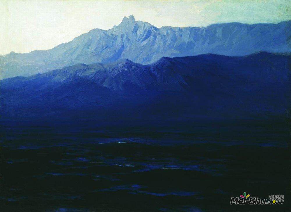 阿克希普·库祖(Arkhip Kuindzhi)高清作品《Ai-Petri. Crimea》