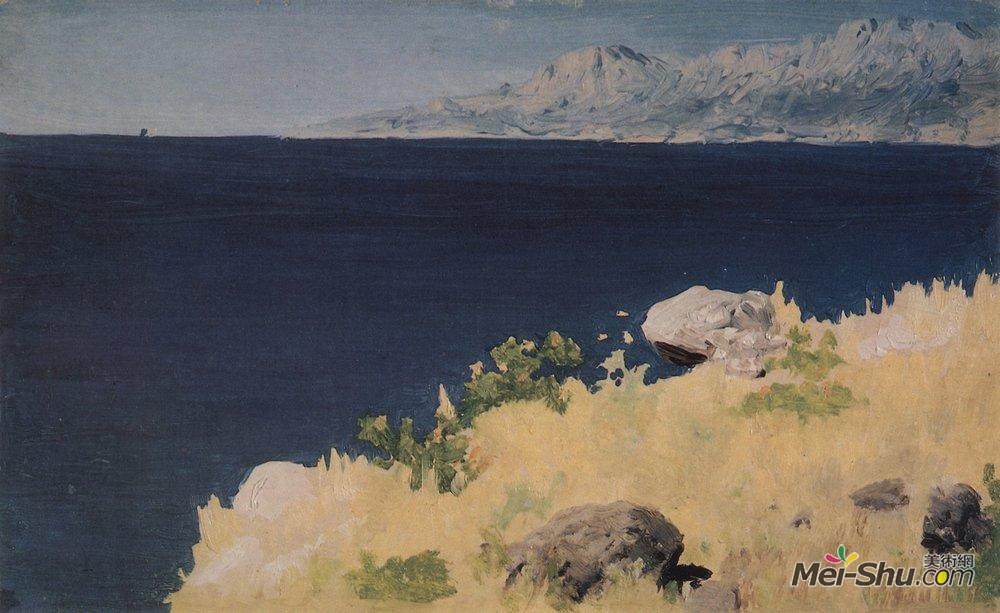 阿克希普·库祖(Arkhip Kuindzhi)高清作品《海岸。克里米亚》